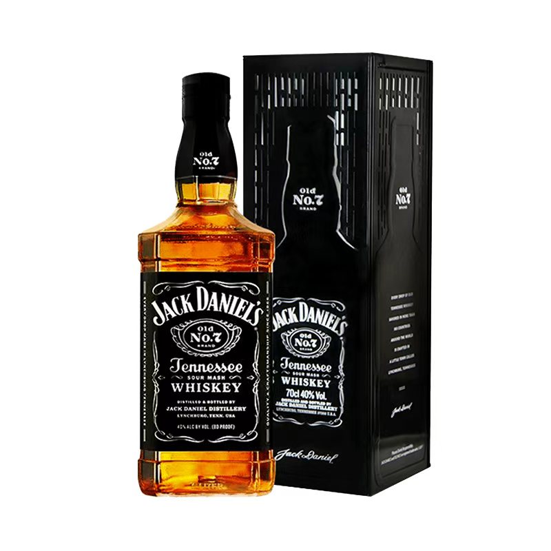 礼盒装Jack Daniel's杰克丹尼威士忌700ml美国田纳西州进口洋酒
