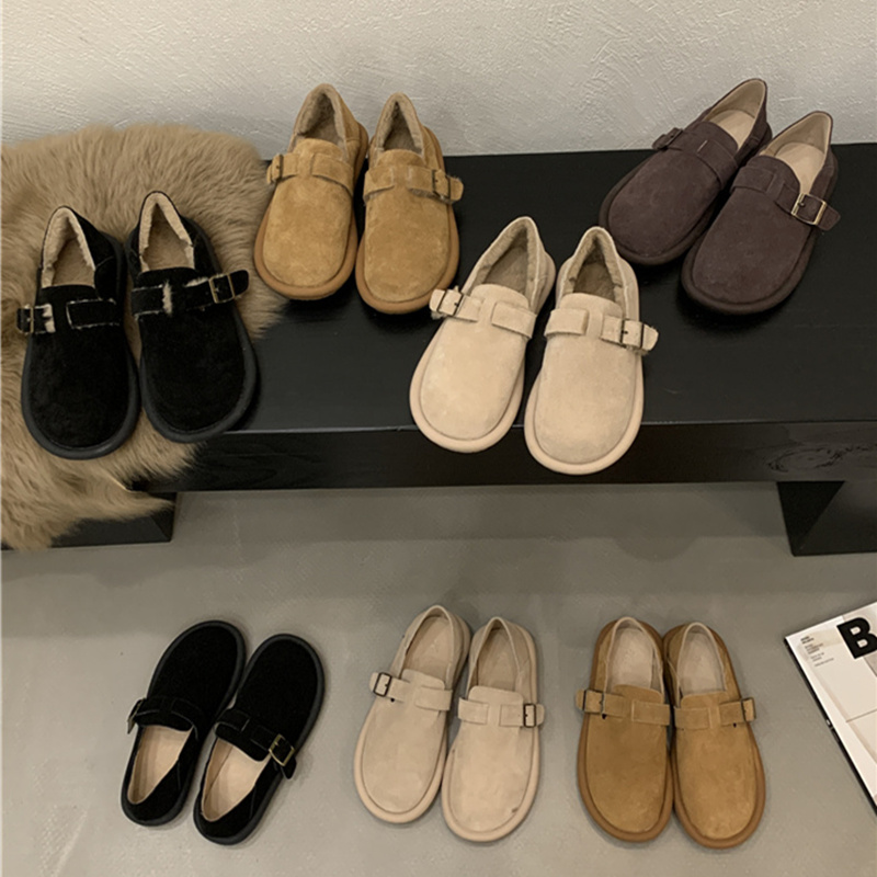 学院风复古森系大头丑萌鞋