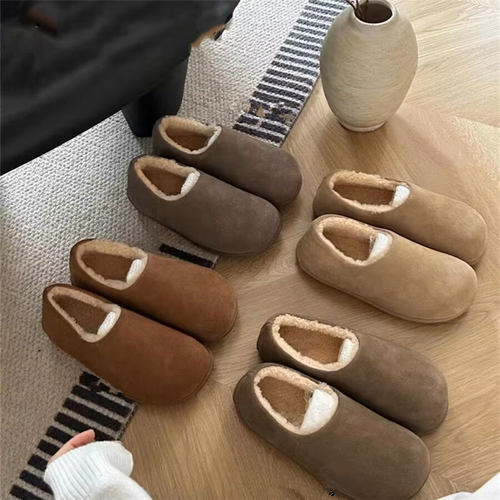 加绒勃肯鞋女厚底全包小土豆棉鞋