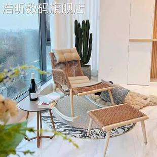 椅 阳 浩昕户外摇摇 成人家用客厅懒人休闲躺 庭院复古摇摇 台 单人藤
