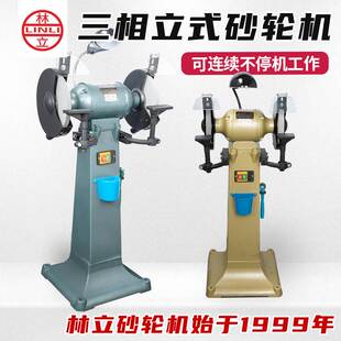 380v工业打磨抛光沙轮机电动重型多功能250mm 林立立式 砂轮机220v