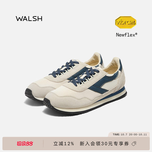 WALSH巴恩风复古薄底慢跑鞋