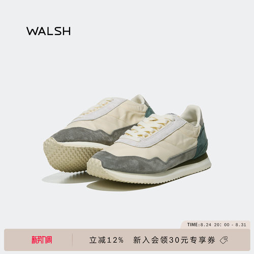 WALSH丨 ENSIGN LITE系列 夏季透气运动鞋休闲复古慢跑鞋男女同款