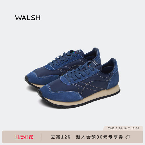 walsh慢跑鞋轻便男女款复古