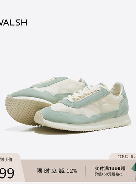 WALSH丨 ENSIGN LITE 系列 夏季复古慢跑鞋翻毛皮轻便休闲运动鞋