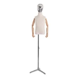 Детский манекен головы, детская юбка в складку, серебряный стенд, детская одежда