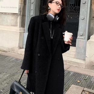 【高档礼盒装】BLH2025秋冬韩系高级感中长款气质羚羊绒加厚大衣