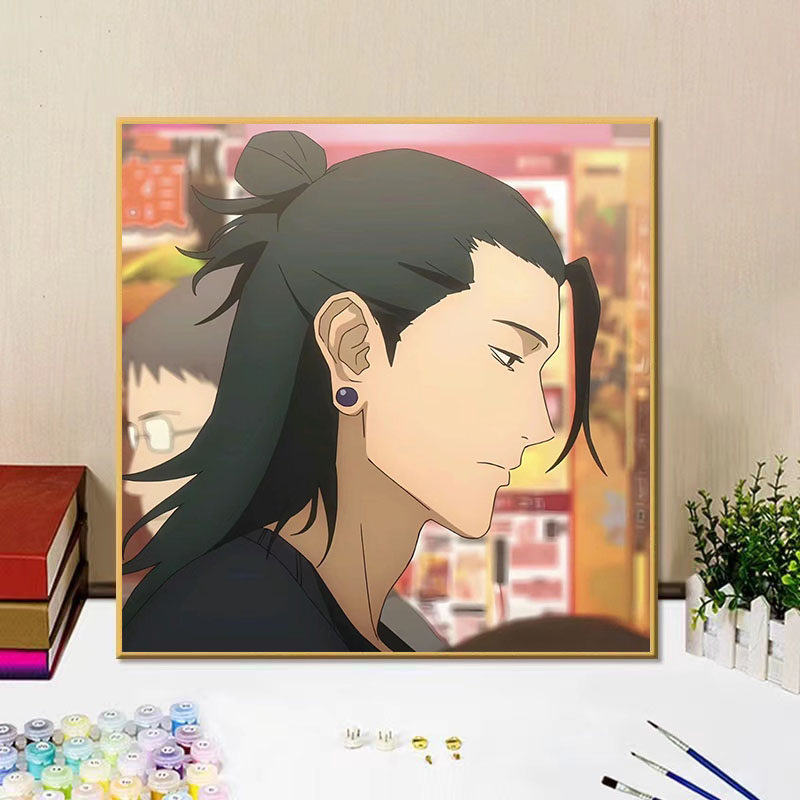 夏油杰咒术回战儿童手绘填色画