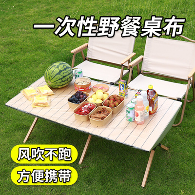 一次性桌布户外露营野餐桌布