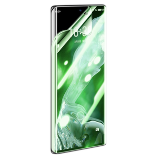 适用魅族20绿光水凝膜Meizu18pro钢化软膜Lucky08魅蓝21note抗蓝光护眼s手机贴膜18x曲屏SPro全屏17保护por莫
