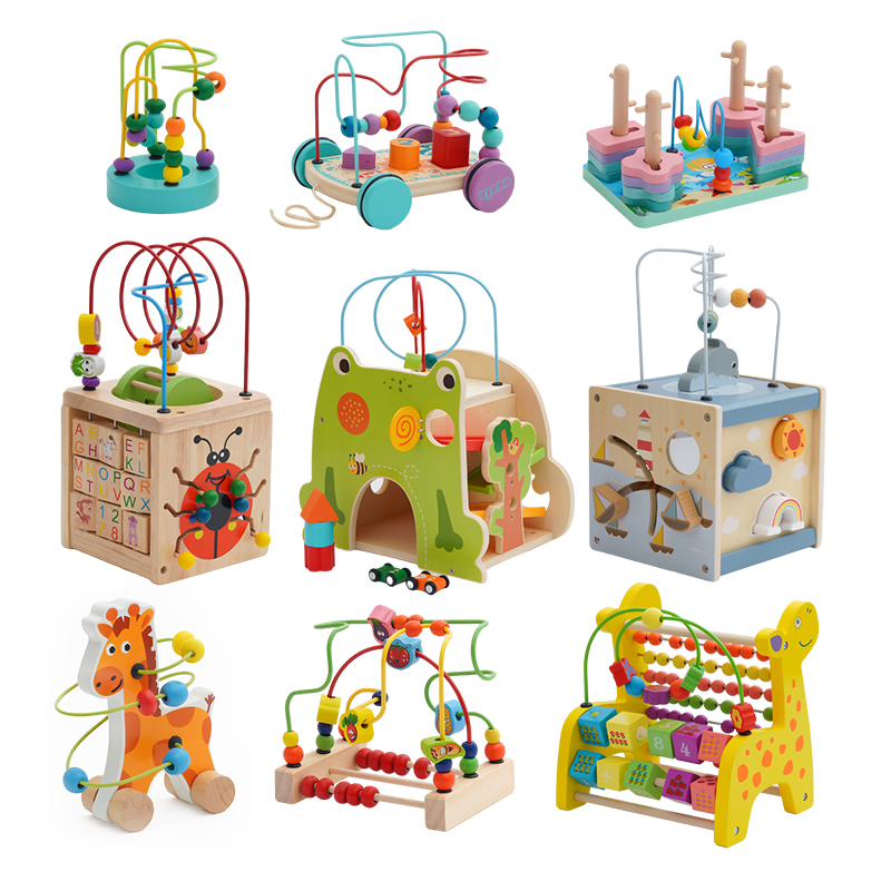 儿童多功能绕珠早教百宝箱1-3岁半宝宝男女孩益智力动脑游戏
