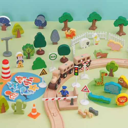 儿童玩具轨道连接固定器配件场景