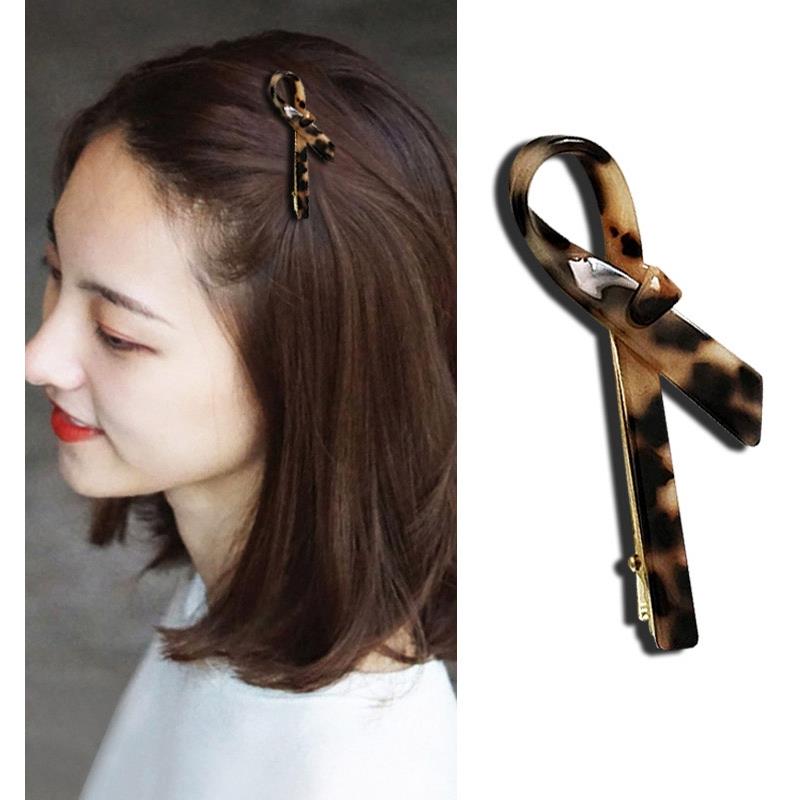 蝴蝶结发夹八字刘海女抓夹