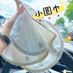 爱予宝贝原创正品 全棉3层纱布宝宝毛巾洗脸巾儿童圆形洗澡多用巾