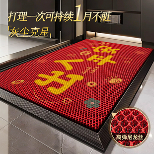 红色入户地垫门口家用进门脚垫2026新款高级耐脏耐磨防滑玄关垫子