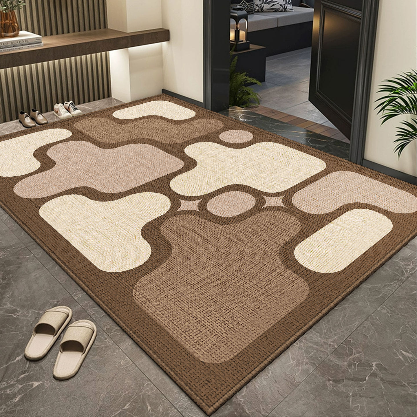 入户门地垫家用门口加厚耐脏防滑地毯玄关专用可擦免洗易打理脚垫,居家布艺,入户地垫,淘宝优惠券,粉丝福利购,淘宝优惠卷