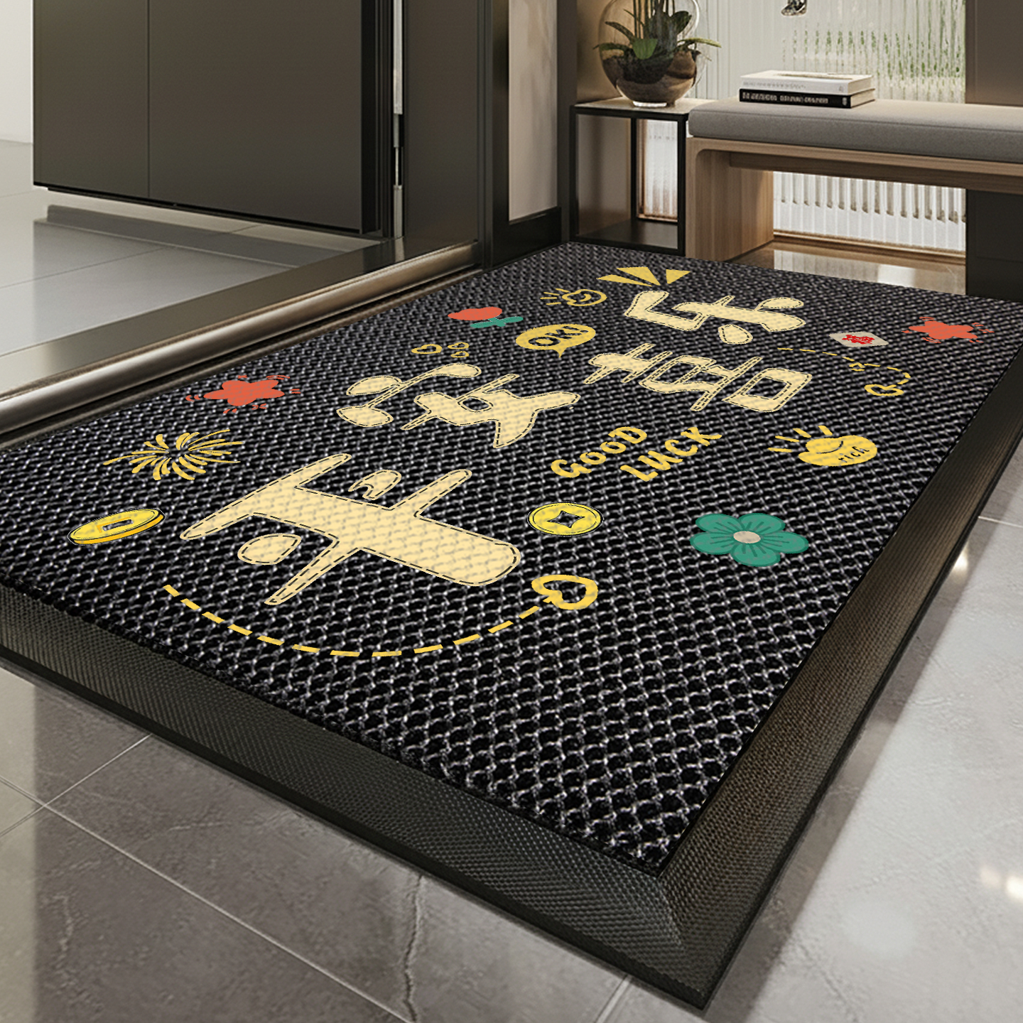 入户门地垫家用防滑蹭土弹力门垫