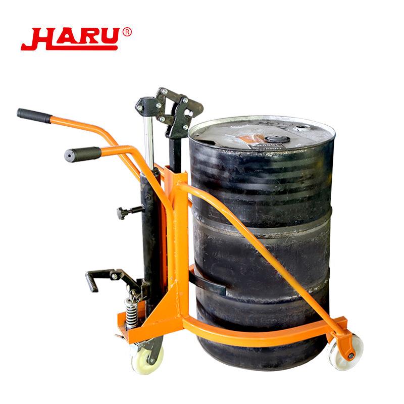350kg桶搬运车 简易铁无品牌/压塑桶搬运车油脚踏手推液油桶式车
