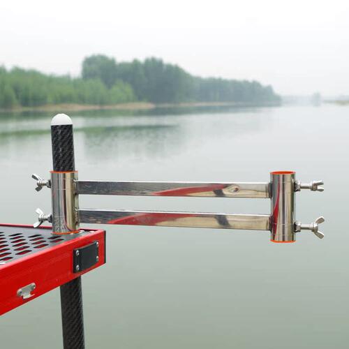 钓哈哈钓台加厚不锈钢可调节