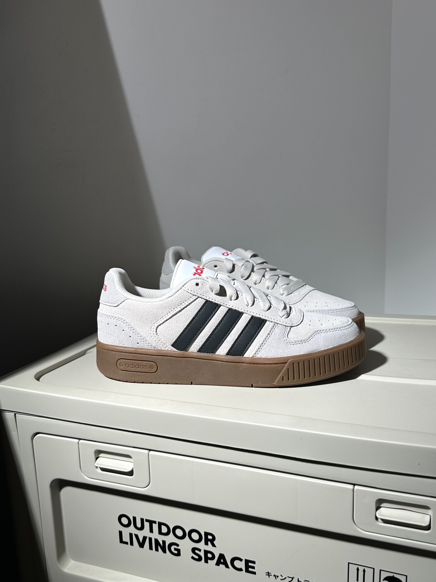 adidas neo D-PAD Classic 小锯齿 低帮 板鞋 男女同款 灰色