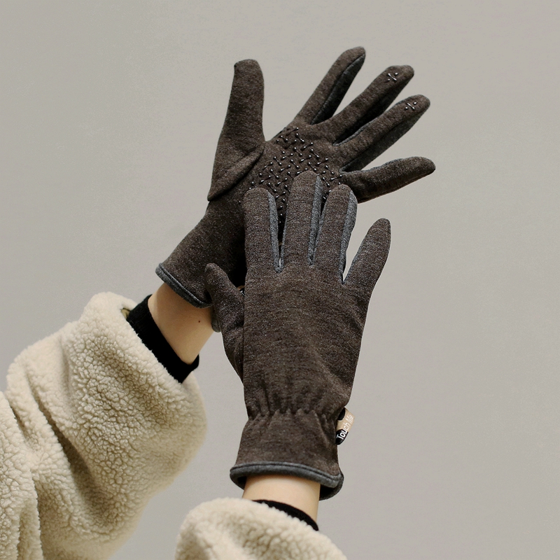 轻薄柔软男女触屏手套防滑开车