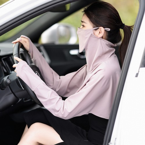 护脸面罩夏天紫外线遮阳神器长袖