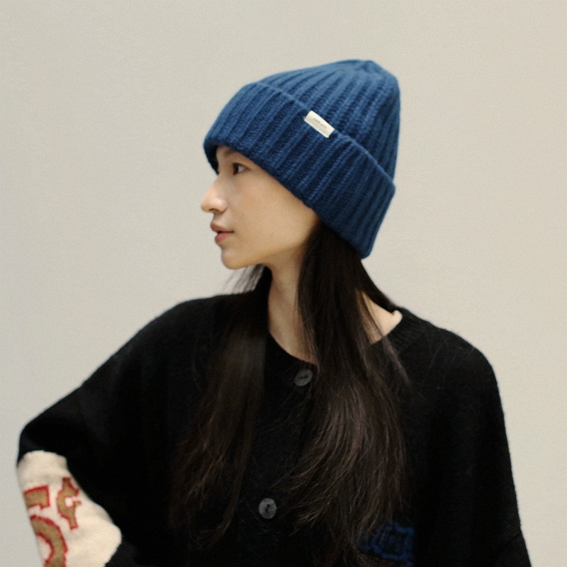 好搭高级感100%wool羊毛针织冷帽男粗针毛线帽子显脸小女护耳蓝色,服饰配件/皮带/帽子/围巾,帽子,淘宝优惠券,粉丝福利购,淘宝优惠卷