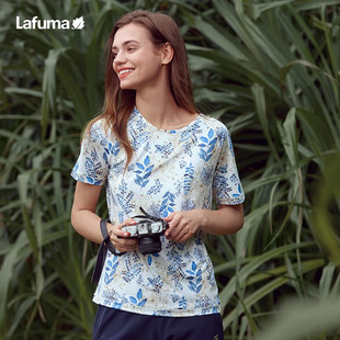LAFUMA乐飞叶户外夏季 T恤女士凉感圆领T恤LFTS3BS69 速干亲肤短袖