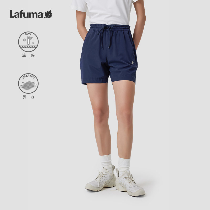 LAFUMA乐飞叶户外凉感夏运动快干休闲舒适短裤女弹力跑步裤子
