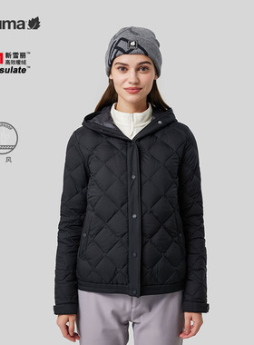 LAFUMA乐飞叶户外秋冬保暖连帽新雪丽棉服女美拉德外套LFJU3CM94