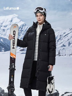 LAFUMA乐飞叶户外中长款 防水鹅绒羽绒服男女保暖外套LFJU3DH61