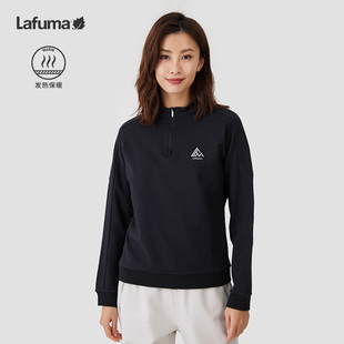 LAFUMA乐飞叶户外秋冬半高领拉链保暖发热女长袖 T恤上衣LFTS2DW74