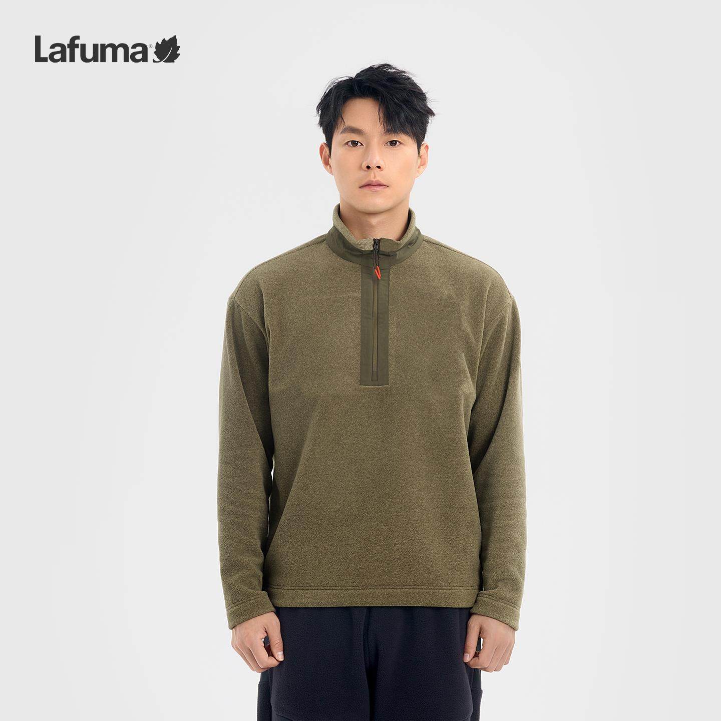 LAFUMA乐飞叶户外秋冬男士半拉链抓绒长袖T恤立领卫衣保暖套头衫,户外/登山/野营/旅行用品,户外休闲衣,淘宝优惠券,粉丝福利购,淘宝优惠卷