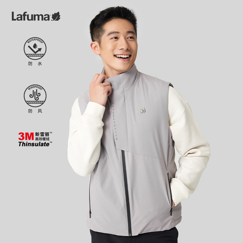 LAFUMA乐飞叶户外秋冬新雪丽防水棉服马甲男背心上衣LMVE3CM85
