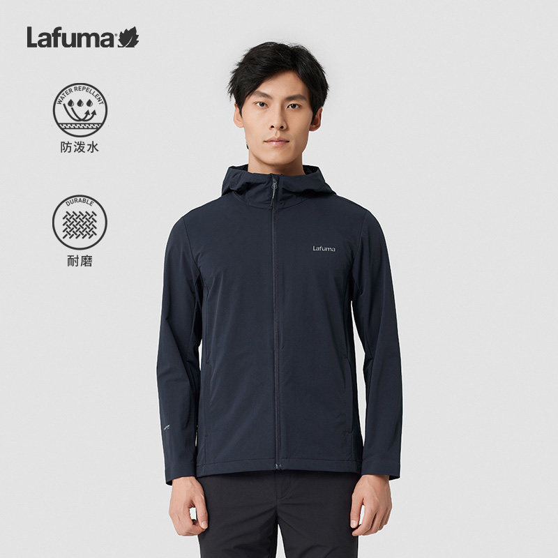 LAFUMA乐飞叶户外防风软壳夹克男保暖露营短款风衣外套LMJA3AF11