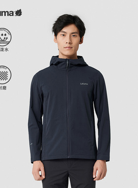 LAFUMA乐飞叶户外防风软壳夹克男保暖露营短款风衣外套LMJA3AF11