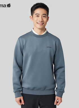 LAFUMA乐飞叶户外吸湿透气光泽感卫衣男圆领保暖上衣LMTS3CW27