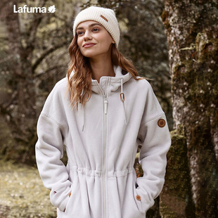 LAFUMA乐飞叶户外秋冬Polartec保暖抓绒衣休闲舒适女摇粒绒外套