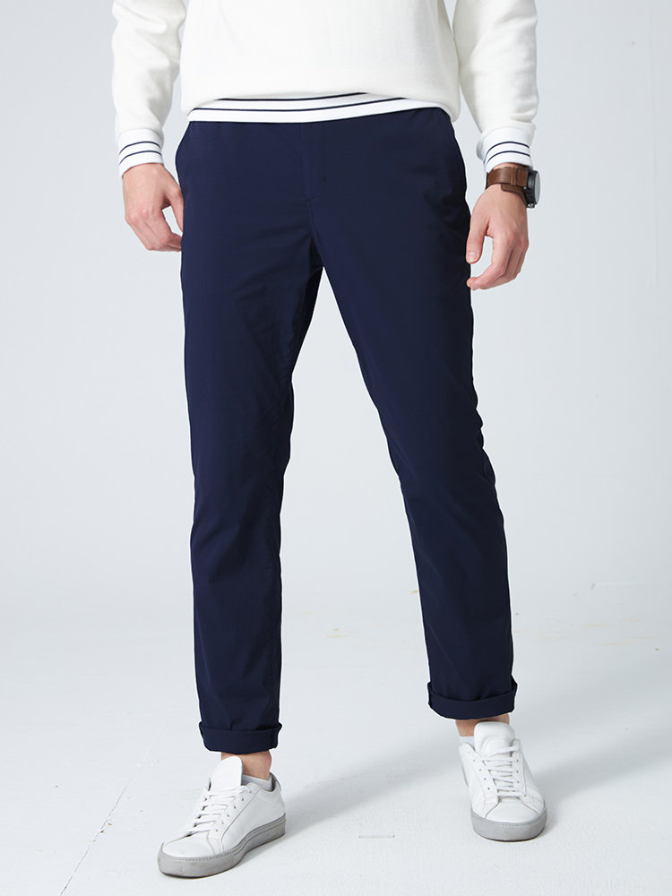 LAFUMA乐飞叶户外21新款透气休闲裤潮流直筒男式长裤子LMPA1BL17