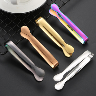 304不锈钢小冰夹咖啡方糖夹酒吧餐厅块儿童夹迷你食品夹食物夹子