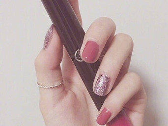 (Seventh Japanese-style nail eyelashes) Hand solid color nail art package Shanghai