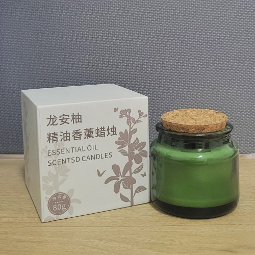 龙安柚精油香薰蜡烛家用