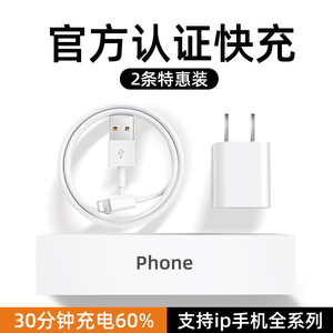 iphone数据线充电器头13适用11苹果X手机8plus快充7promax充电线12加长ipad2米usb平板xr6s20w正品15套装原14