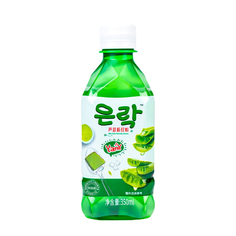 恩乐芦荟粒饮料芦荟果味厂家直销180ml280ml350ml500ml1.5L*6瓶