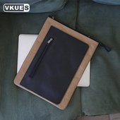 2025牛皮纸无磁双层笔记本电脑包适用M3苹果macbook内胆包air13.3寸13.6保护套pro14大容量15寸15.6华为14.2