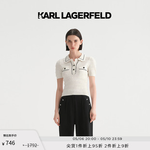 LAGERFELD卡尔拉格斐2023年春夏新款 KARL 女高级感套头毛衣老佛爷