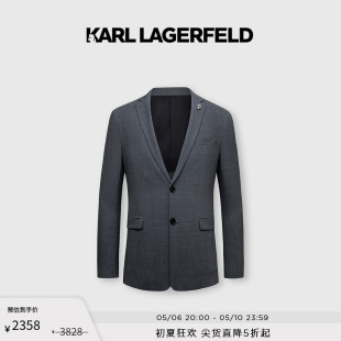 商务正装 KARL 夹克春夏新款 西服男士 LAGERFELD卡尔拉格斐西装