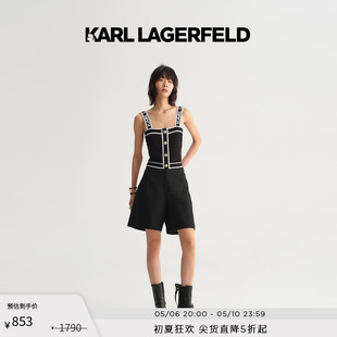 女士吊带小背心老佛爷231L2014 KARL LAGERFELD卡尔拉格斐春夏新款