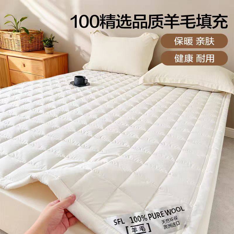 2026新款双面全棉100%纯羊毛床垫子,床上用品,床垫/床褥/床护垫/榻榻米床垫,淘宝优惠券,粉丝福利购,淘宝优惠卷