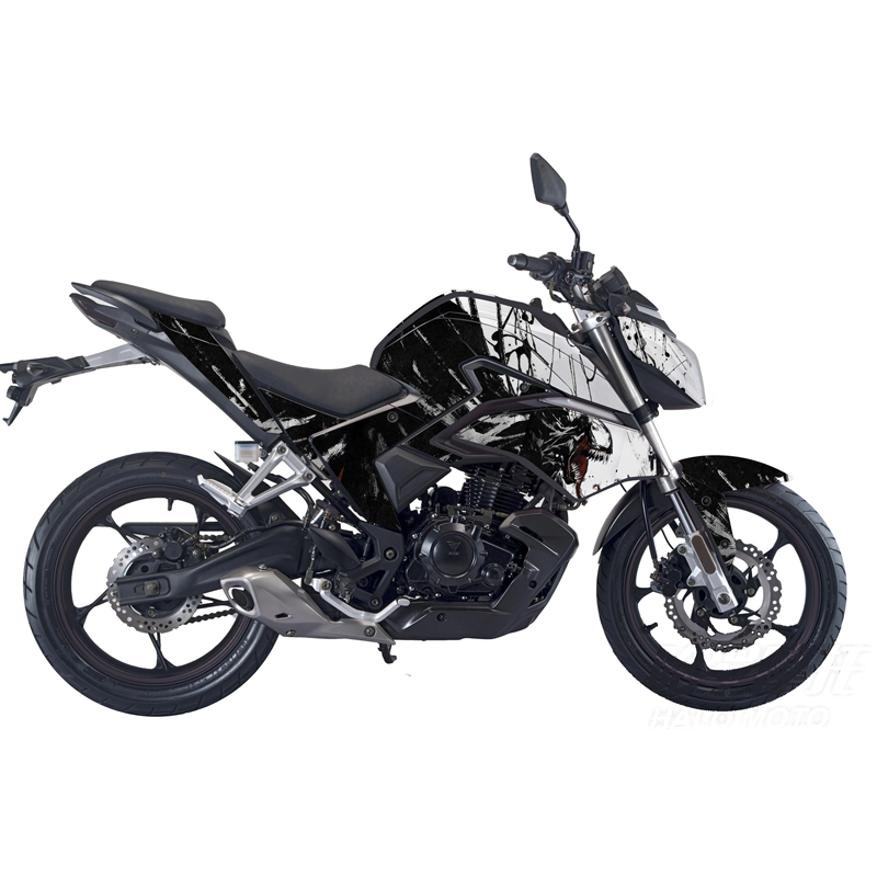 适用于隆鑫无极200r贴纸防水防晒改装机车全车贴车身贴画贴花拉花